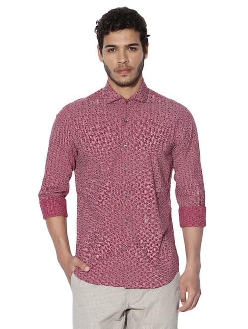 pink cotton casual shirt - 14891448 - Very Small Image - 1