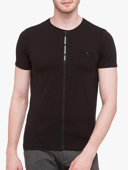 black cotton pocket t-shirt - 14891827 - Very Small Image - 1