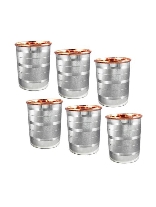 steel copper glass set of 6 pcs - 14892308 - Very Small Image - 1