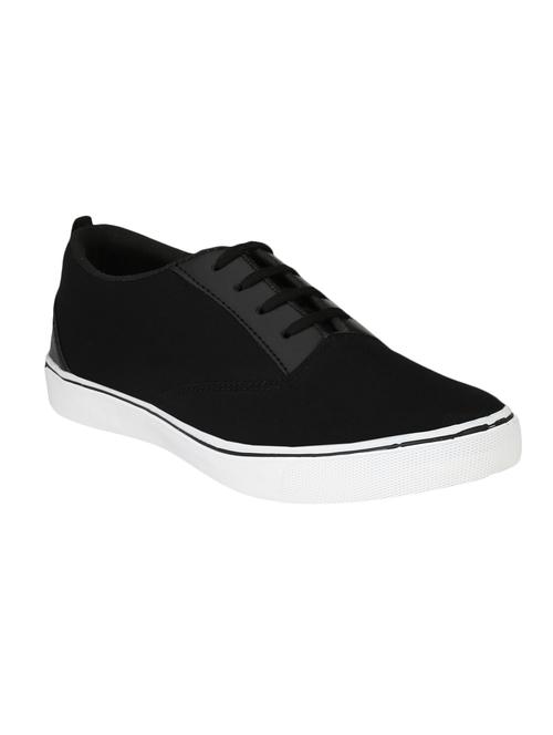 black canvas lace up sneaker - 14893354 - Very Small Image - 1