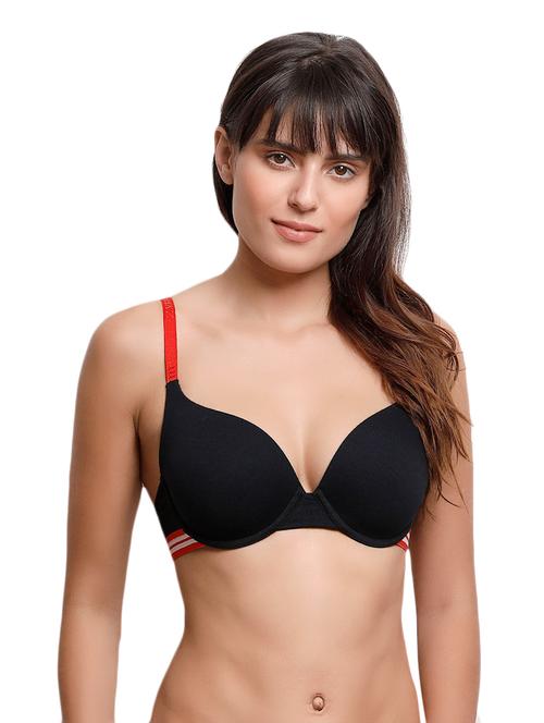 black solid t-shirt bra - 14893647 - Very Small Image - 1