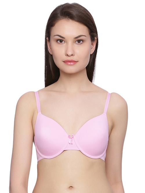 bow patch solid t-shirt bra - 14893717 - Very Small Image - 1