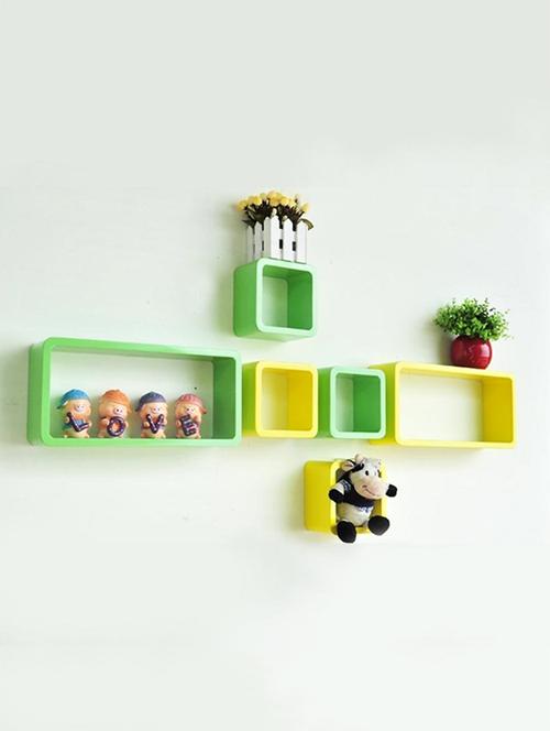 decor wall rack shelves cube rectangle designer wall shelf set of 6 - 14894355 - Very Small Image - 1
