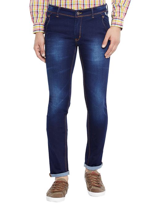 blue denim washed jeans - 14896149 - Very Small Image - 1