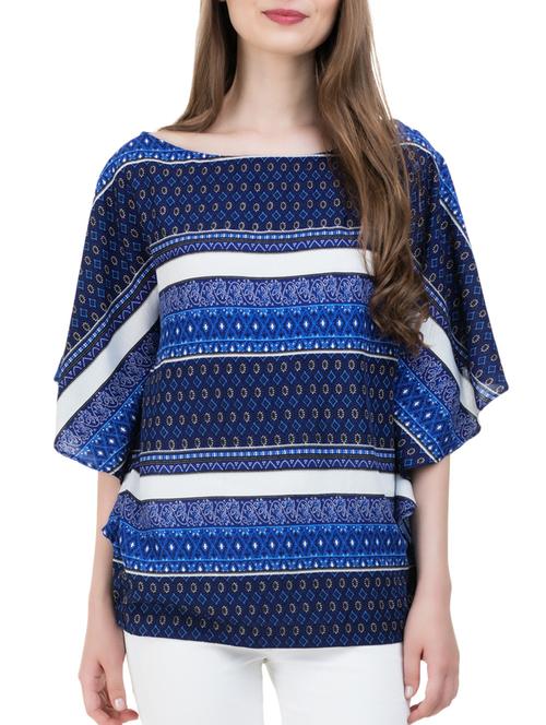 blue printed tunic - 14896438 - Very Small Image - 1