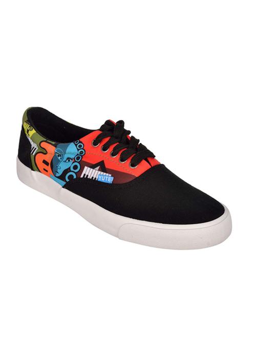 black canvas lace up sneaker - 14897862 - Very Small Image - 1