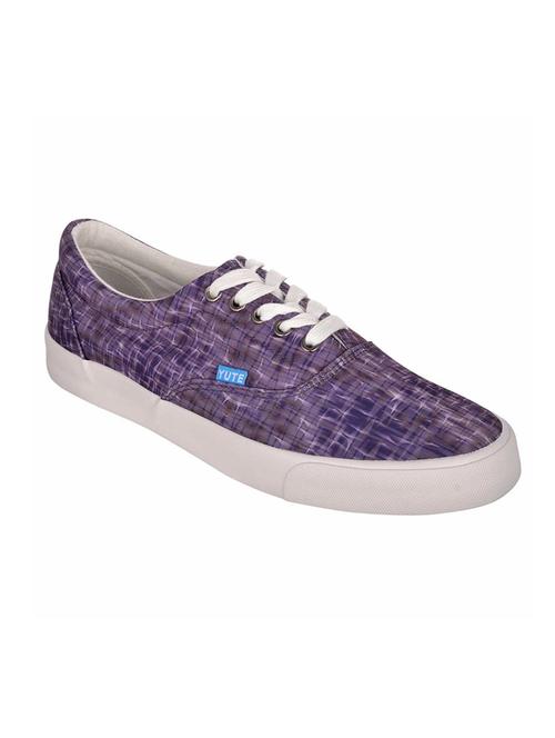 purple canvas lace up sneaker - 14897916 - Very Small Image - 1