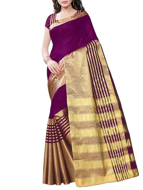 red cotton saree with blouse - 14898296 - Very Small Image - 1