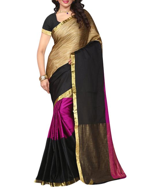 beige woven saree with blouse - 14898305 - Very Small Image - 1