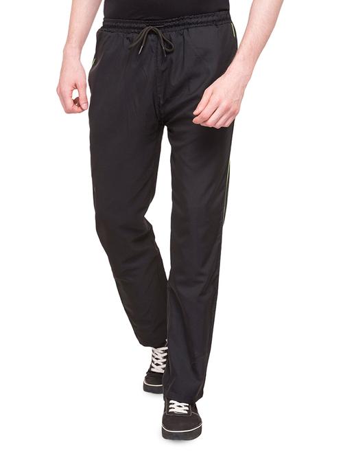 black cotton  full length track pant - 14898625 - Very Small Image - 1