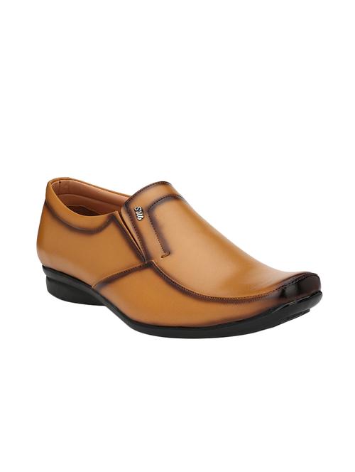 tan leatherette formal slip on - 14900661 - Very Small Image - 1