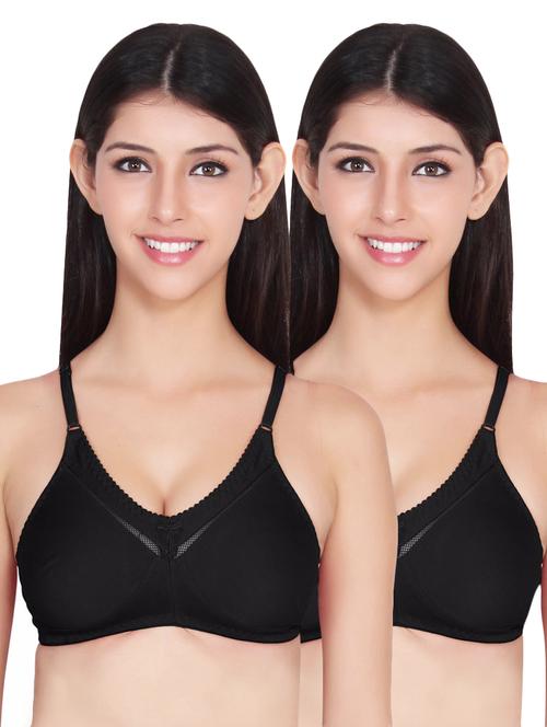 set of 2 black solid bras - 14901433 - Very Small Image - 1