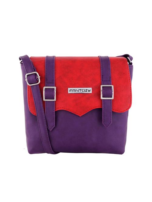 red leatherette regular sling bag - 14903485 - Very Small Image - 1