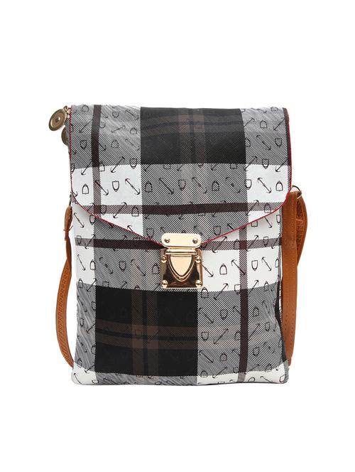 black leatherette  regular sling bag - 14903556 - Very Small Image - 1