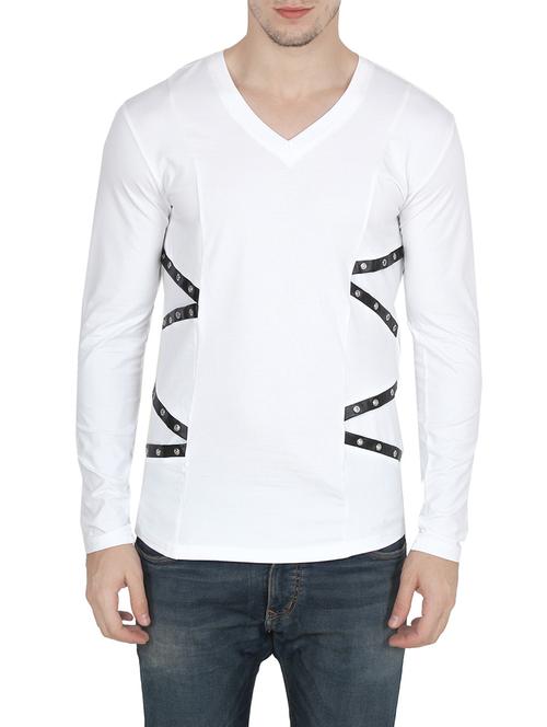 white cotton monochrome t-shirt - 14904153 - Very Small Image - 1
