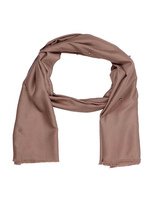 brown cotton stole - 14904520 - Very Small Image - 1