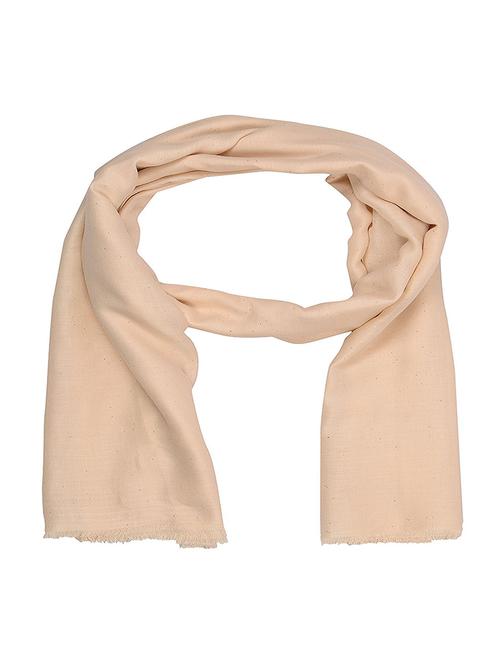beige cotton stole - 14904553 - Very Small Image - 1
