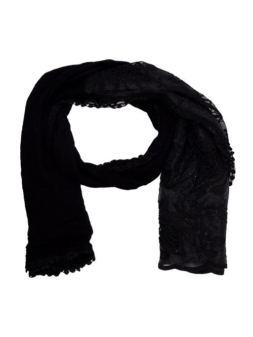 black cotton stole - 14904599 - Very Small Image - 1
