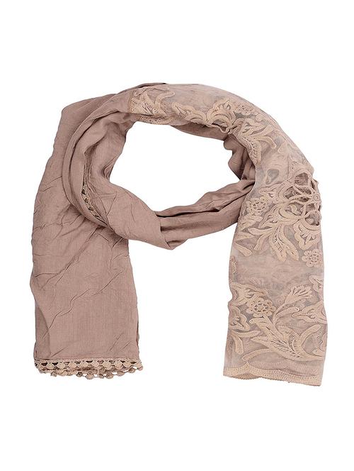 brown cotton stole - 14904605 - Very Small Image - 1