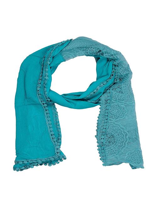blue cotton stole - 14904672 - Very Small Image - 1