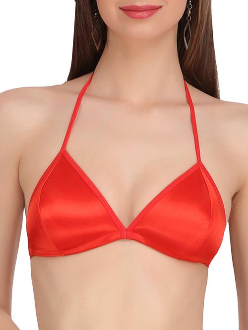 halter neck solid bra - 14907031 - Very Small Image - 1