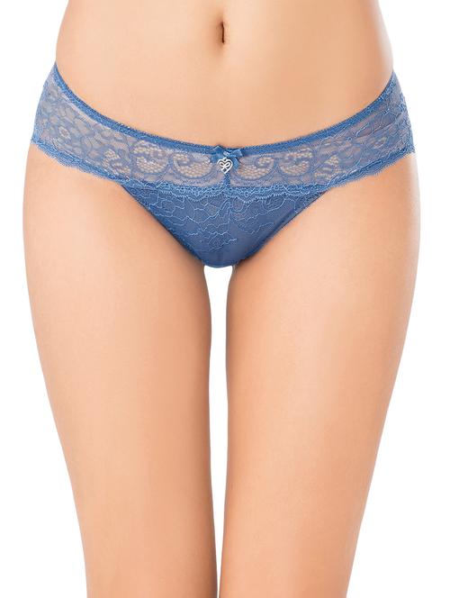 blue cotton bikini panty - 14908129 - Very Small Image - 1