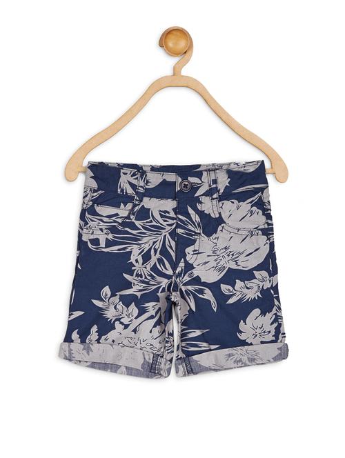 navy blue cotton shorts - 14908366 - Very Small Image - 1