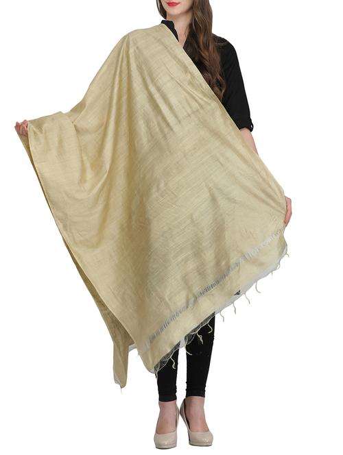 beige rayon dupatta - 14908761 - Very Small Image - 1