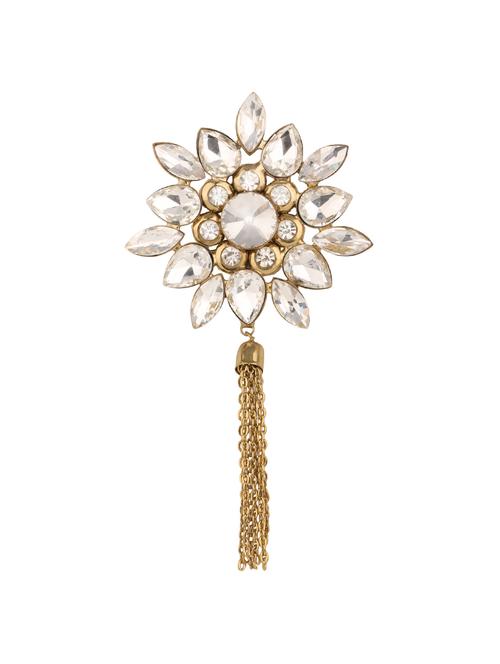 golden colored brass brooch - 14909653 - Very Small Image - 1