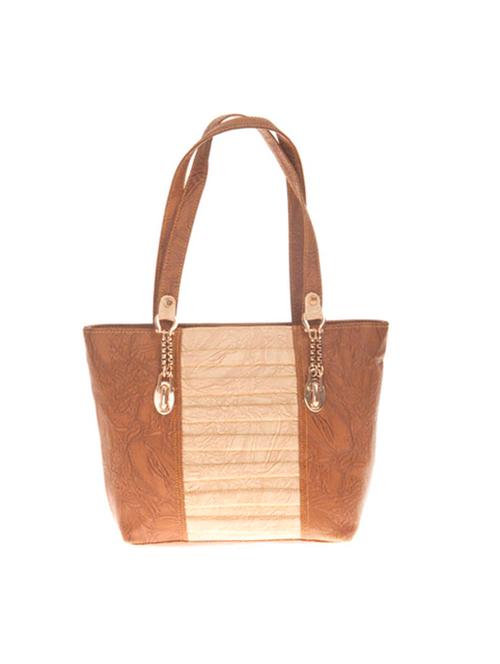 brown leatherette  regular handbag - 14909758 - Very Small Image - 1