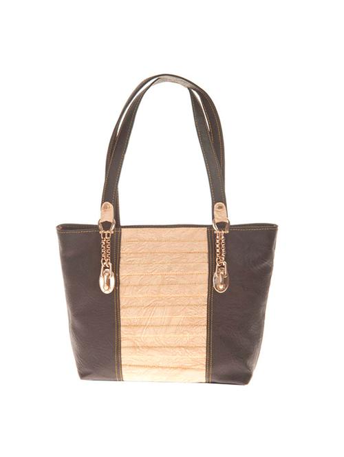 black leatherette  regular handbag - 14909780 - Very Small Image - 1