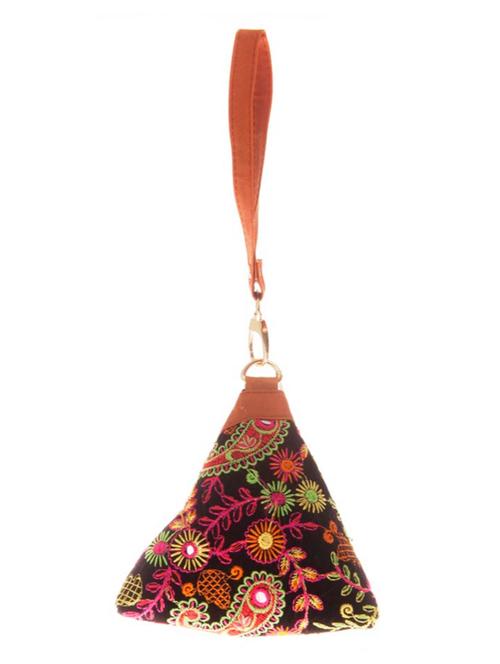 black colored cotton polyester blend regular potli - 14910232 - Very Small Image - 1