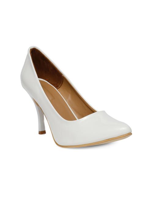 white patent leather slip on pumps - 14910358 - Very Small Image - 1