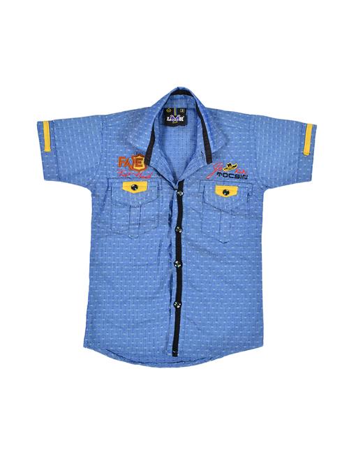 blue cotton shirt - 14912025 - Very Small Image - 1