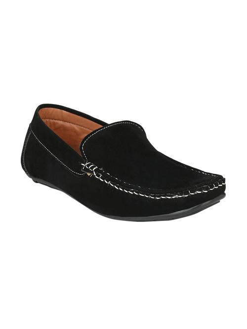 black suede office wear loafer - 14912225 - Very Small Image - 1