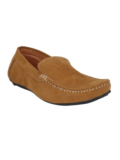 tan suede office wear loafer - 14912226 - Very Small Image - 1