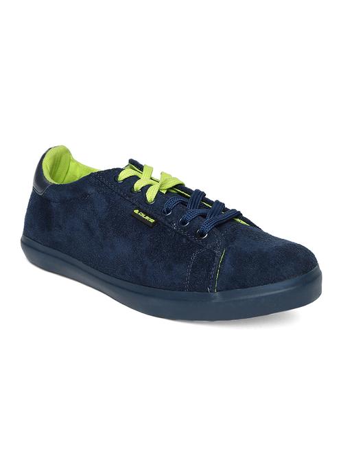 navy suede lace up sneaker - 14912952 - Very Small Image - 1
