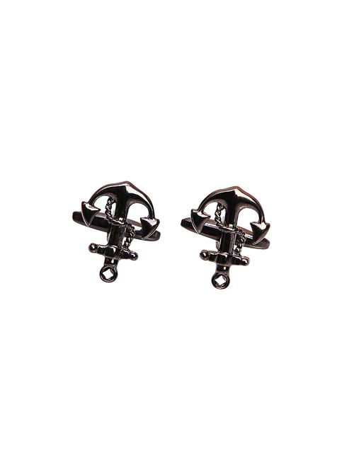 silver metal alloy cufflink - 14913141 - Very Small Image - 1
