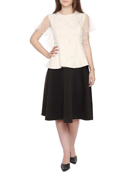 red couture off white top skirt set - 14913740 - Very Small Image - 1