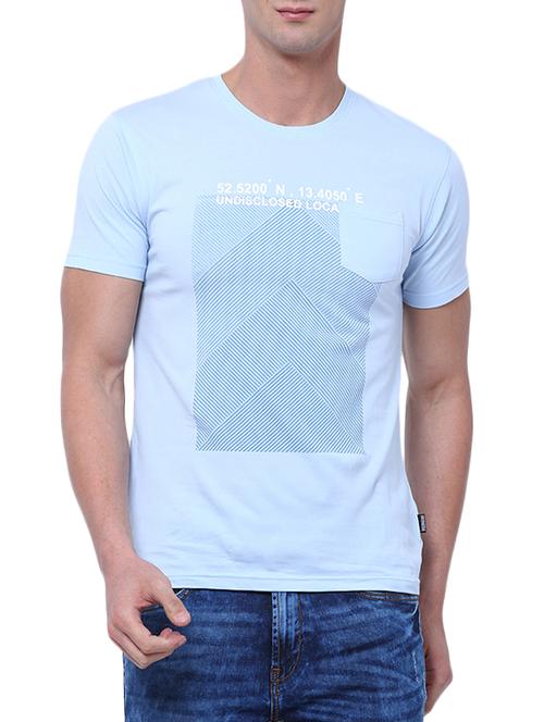 turquoise cotton pocket t-shirt - 14914578 - Very Small Image - 1