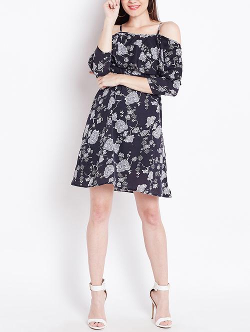black printed shift dress - 14914958 - Very Small Image - 1