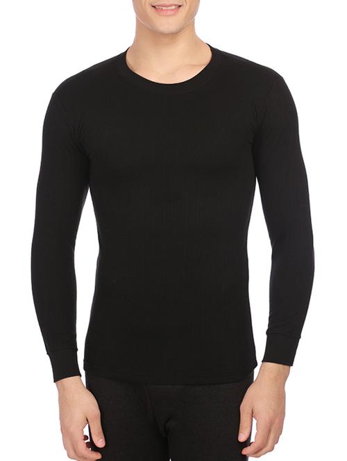 black cotton thermal top - 14915314 - Very Small Image - 1