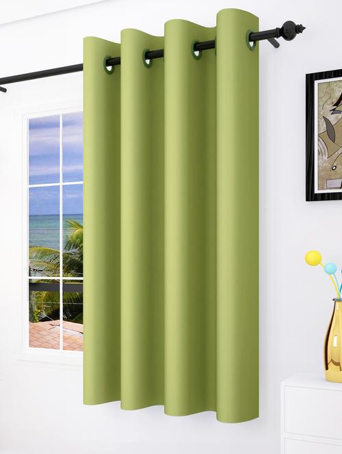 green blackout 1 pc window curtain-5 feet - 14915483 - Very Small Image - 1
