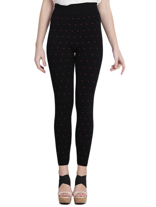 black printed cotton jegging - 14915614 - Very Small Image - 1