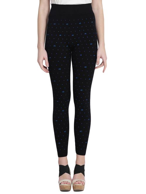 black printed cotton jegging - 14915628 - Very Small Image - 1