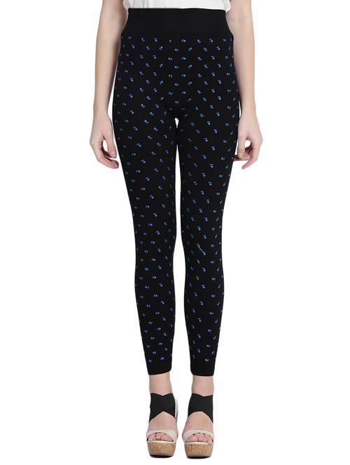 black printed cotton jegging - 14915639 - Very Small Image - 1