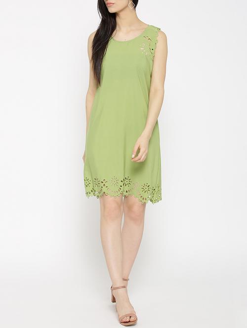 solid green a-line dress - 14915967 - Very Small Image - 1