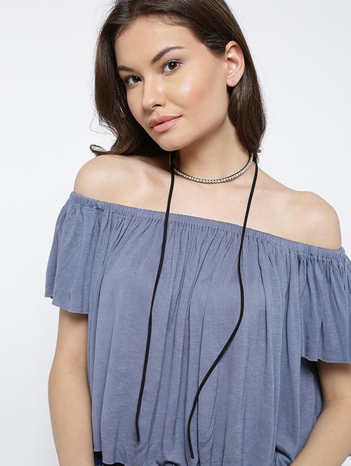 black metal choker necklace - 14916386 - Very Small Image - 1