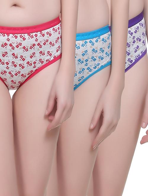 set of 3 multi colored hipster panties - 14916721 - Very Small Image - 1