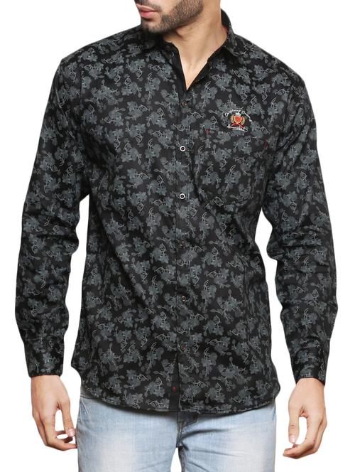 black cotton casual shirt - 14916845 - Very Small Image - 1